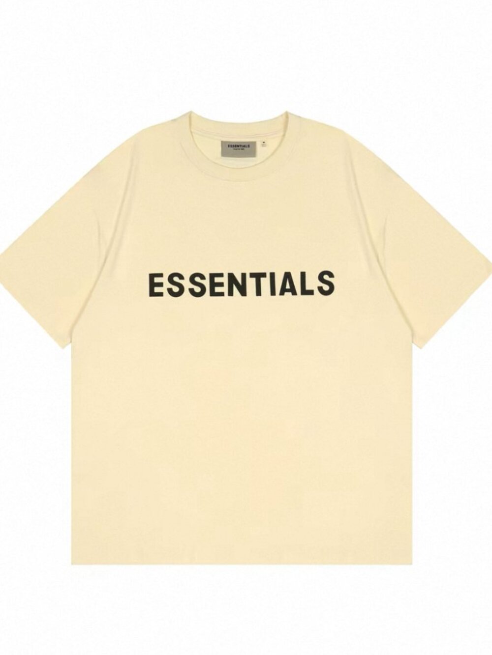 Fear of God Essentials Men’s/Unisex Oversized Logo T‑Shirt -Oatmeal